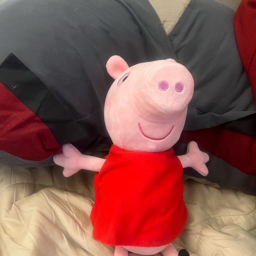 Peppa Pig Plush Toy - Pink and Red